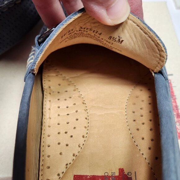 1901 Nordstrom Suede Driving Mocs Loafers MStorino Horse Bit Shoes Men’s 8.5 M - Picture 14 of 15